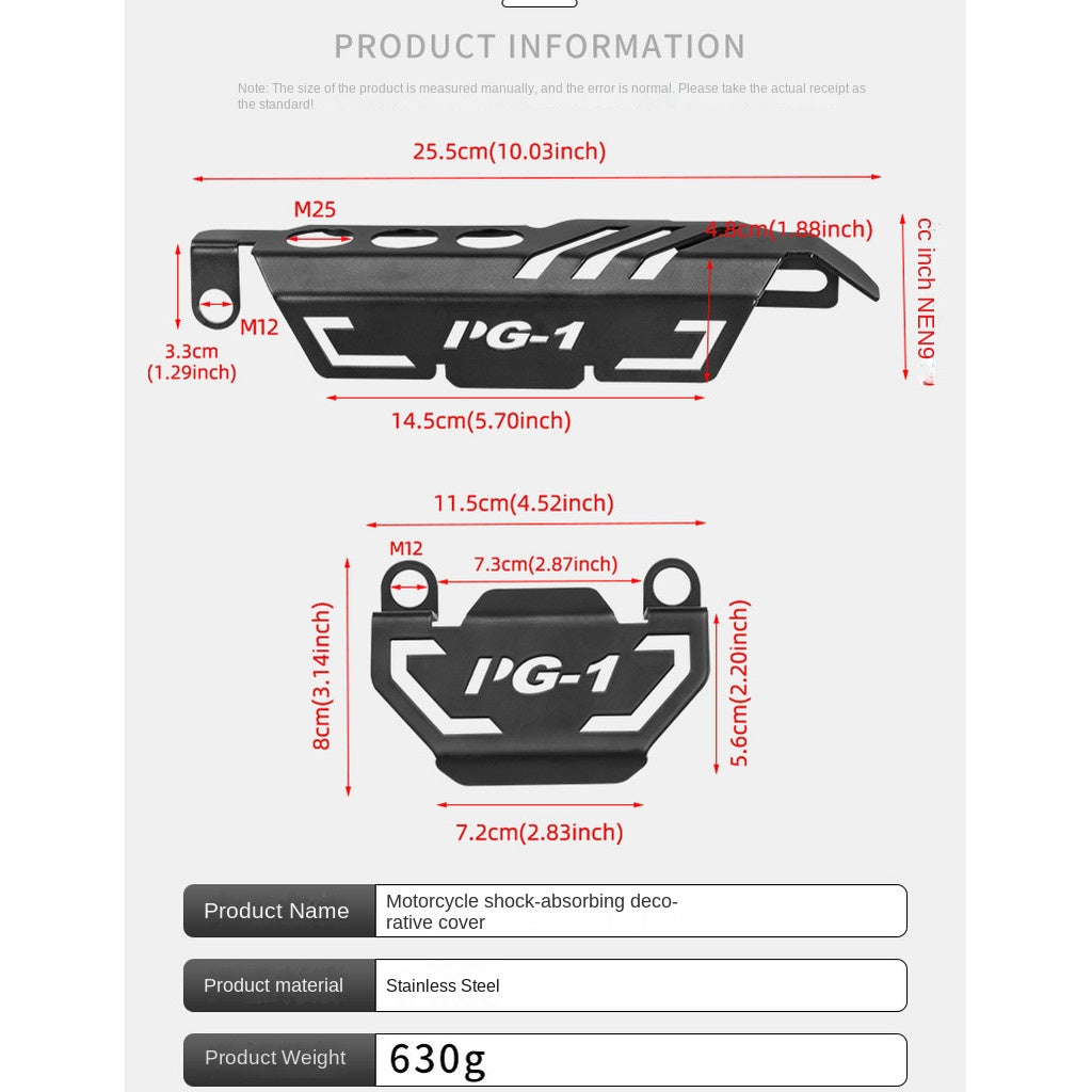 Yamaha PG1 Front Shock Absorber Front Fork Guard PG-1 Caliper Cover Front Shock Absorber Guard Plate