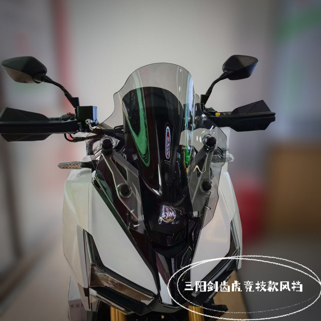 TFS Windshield Compatible with SYM ADXTG 400 Front Windshield 38cm Racing Sport ADXTG 400 Windscreen