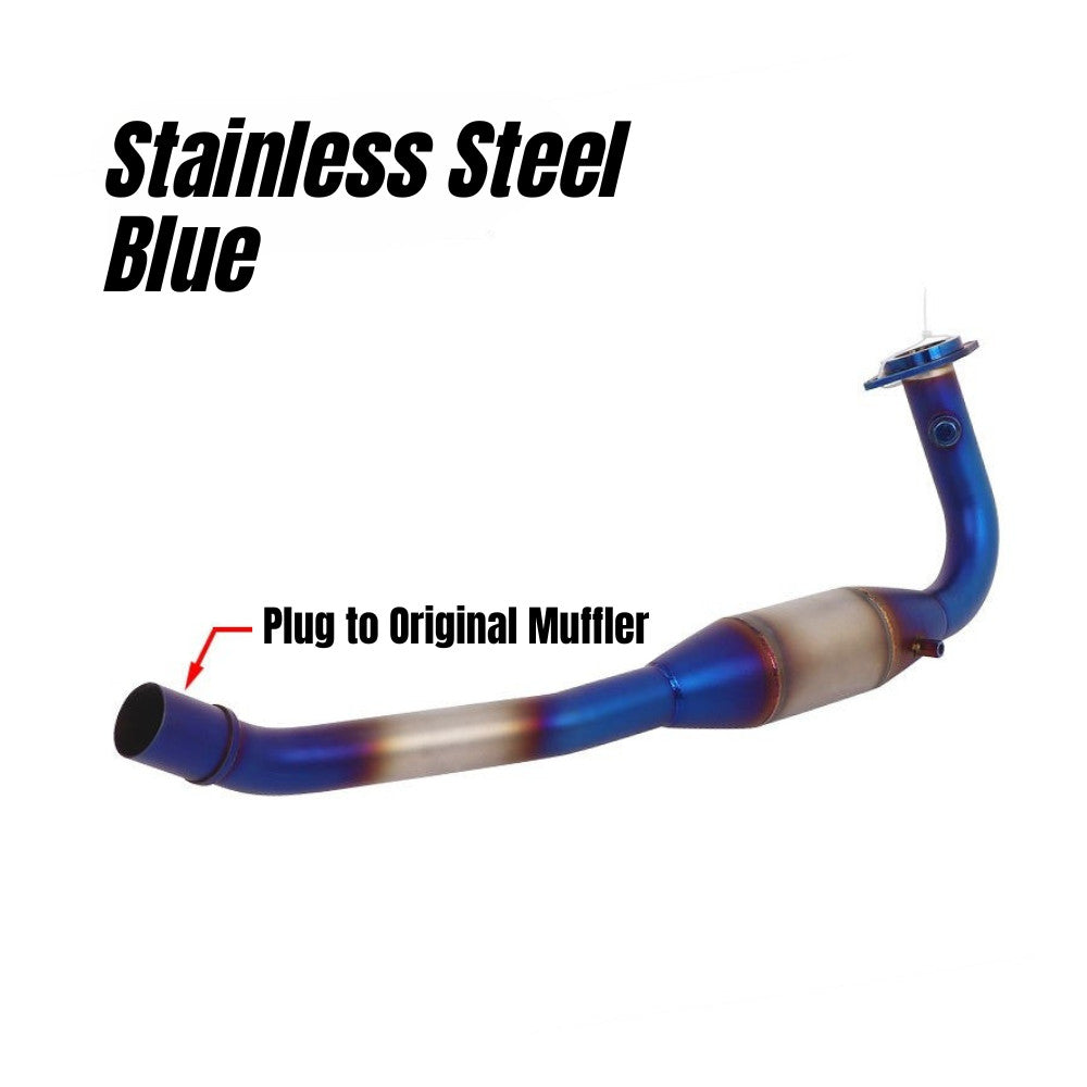 RAVEN SYM ADXTG 400 Scooter Exhaust Pipe Modified Stainless Steel Titanium Front Motorcycle Exhaust