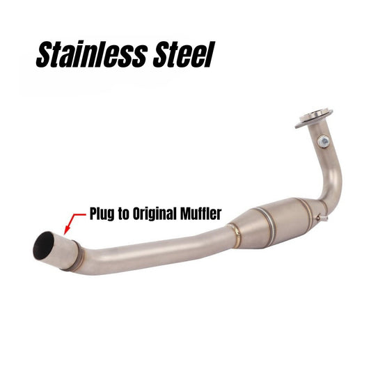 RAVEN SYM ADXTG 400 Scooter Exhaust Pipe Modified Stainless Steel Titanium Front Motorcycle Exhaust