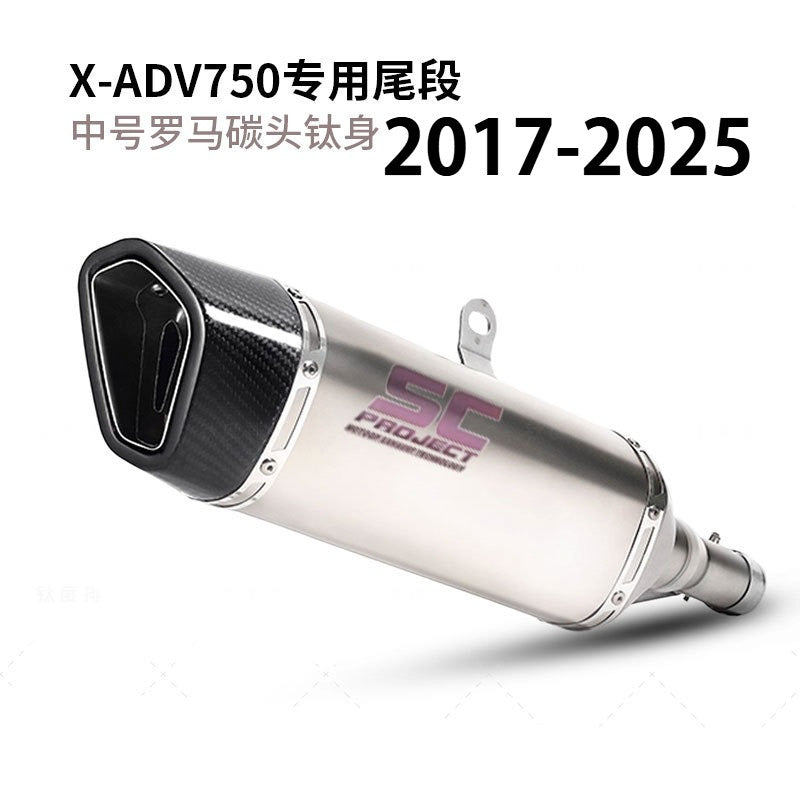 Honda XADV750 2021-2024 XADV 750 2025 Slipon Modified Exhaust Pipe Front Section and Tail Section