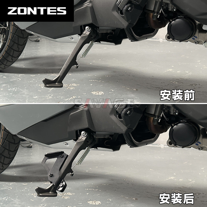 Easy Kick Stand for ZONTES 368G Side Stand Kick Support Extend Kickstand Extender (for 368G Low Seat Version)