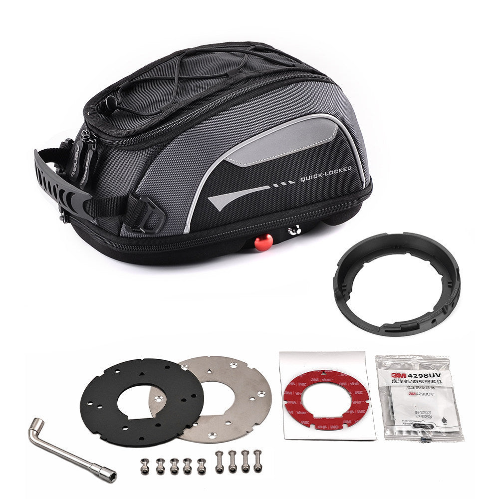 CUCYMA Motorcycle Quick-release Fuel Tank Bag for BENELLI TRK502X TRK502 Tank Bag Quick Lock