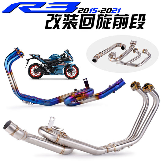 Motorcycle Exhaust 2015-2021 R25 Yamaha Titanium Stainless Steel Header Exhaust Pipe