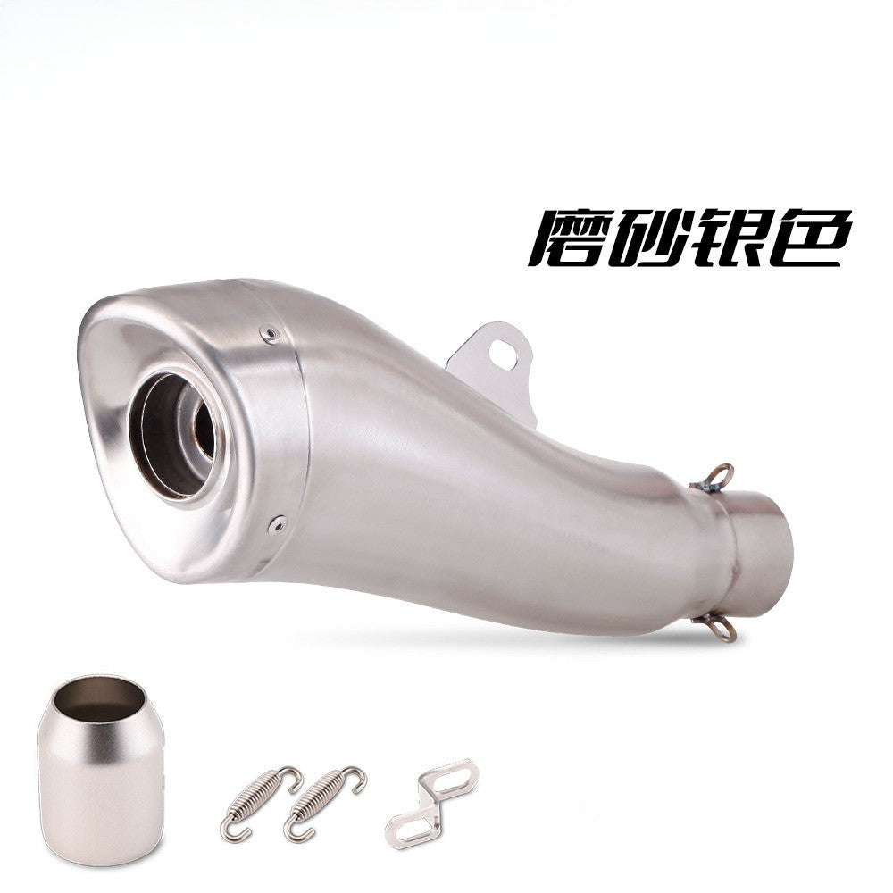 LEOVINCE Universal Muffler Motorcycle Exhaust Stainless Steel 51mm Exhaust Muffler
