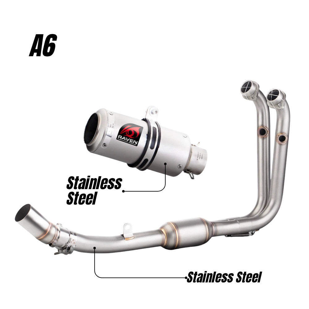 RAVEN CFMOTO 450SR 450NK Exhaust Stainless Steel Titanium Full System Exhaust Motorcycle Muffler