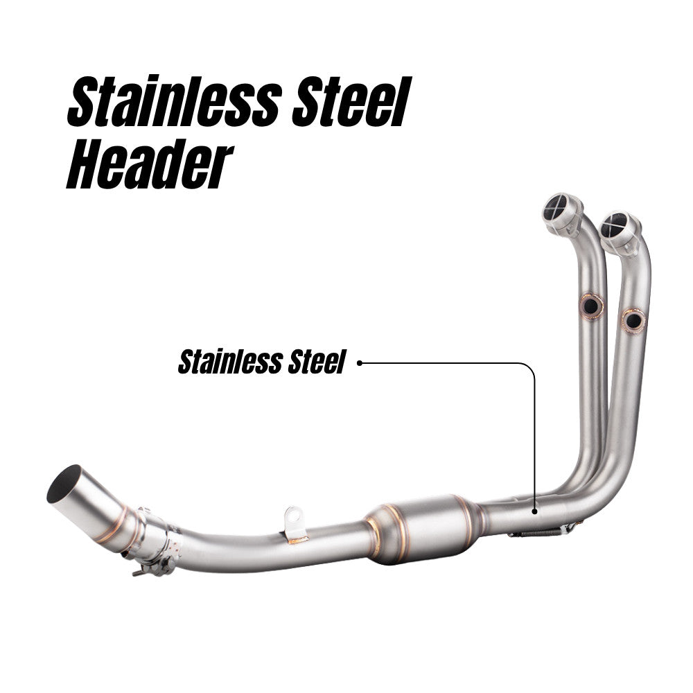RAVEN CFMOTO 450SR 450NK Exhaust Stainless Steel Titanium Full System Exhaust Motorcycle Muffler