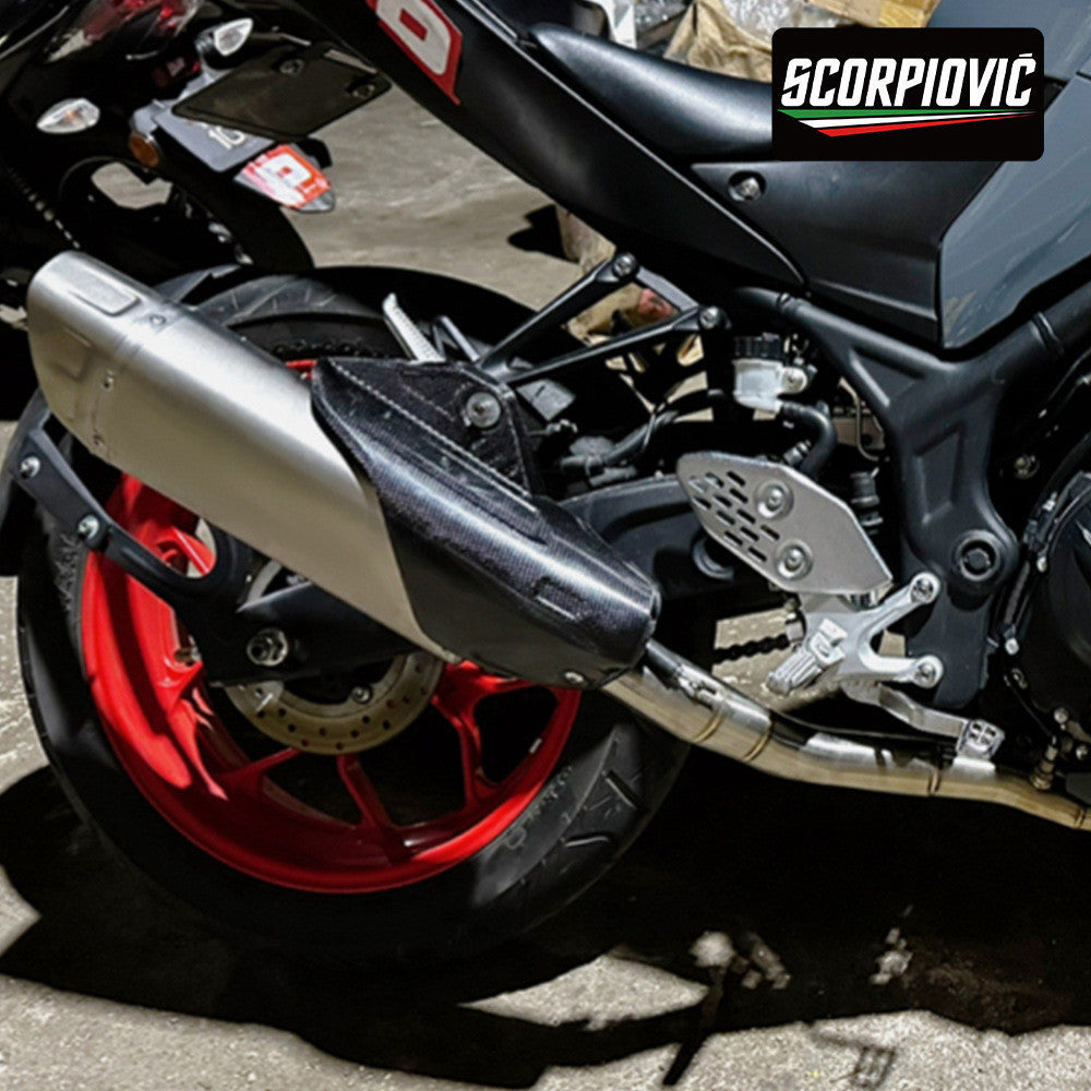 Akrapovic Muffler R25 MT25 R1 Yamaha Universal Exhaust Pipe 51MM Muffler Motorcycle Exhaust
