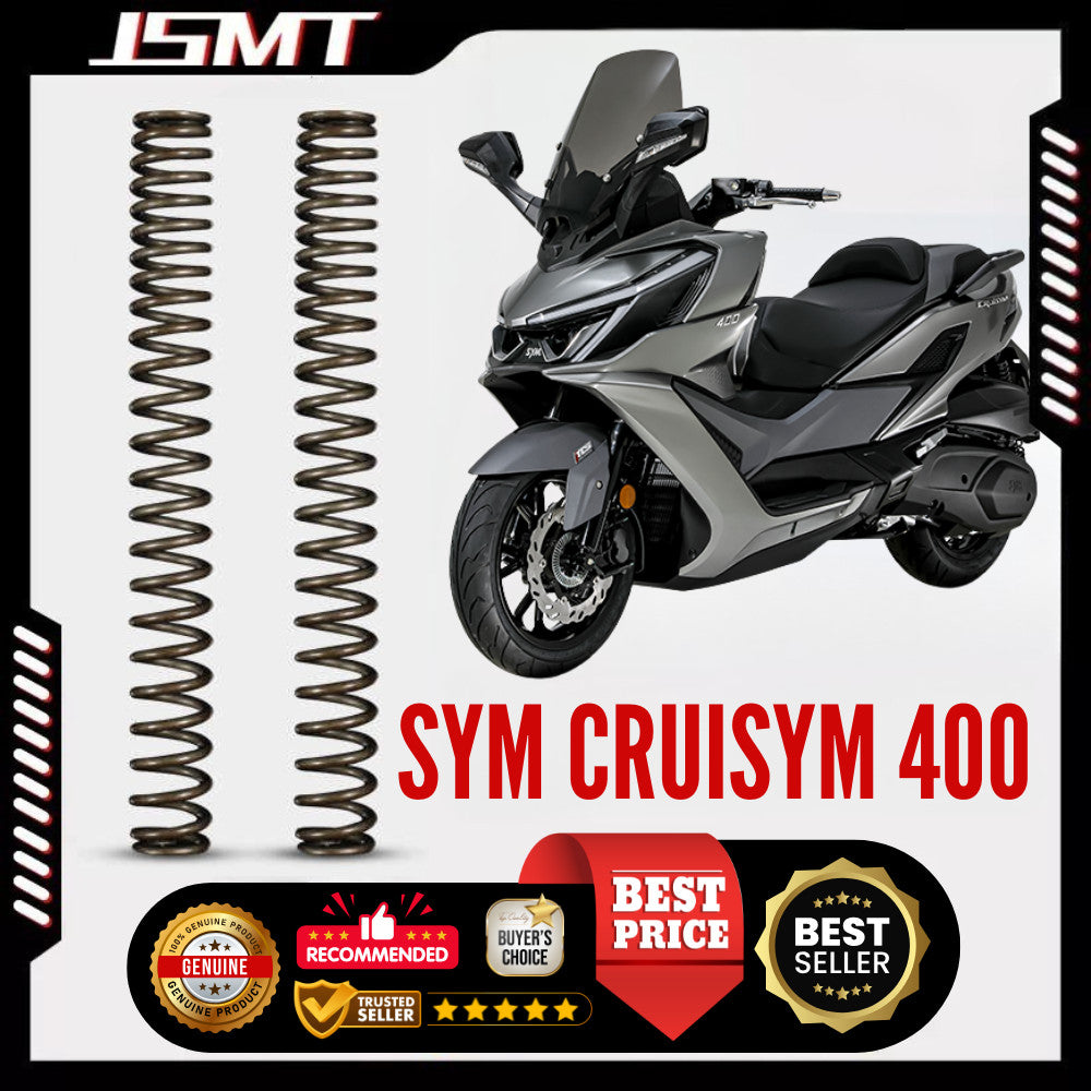JSMT SYM CRUISYM 400i Motorcycle Rear Shock Absorber Performance Adjustable Preload Nitrogen Gas Can
