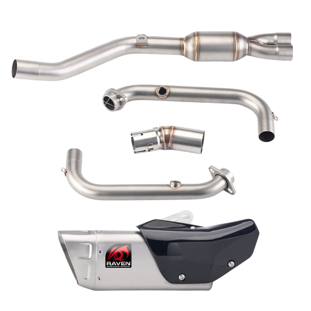 RAVEN CFMOTO 450SR 450NK Exhaust Stainless Steel Titanium Full System Exhaust Motorcycle Muffler