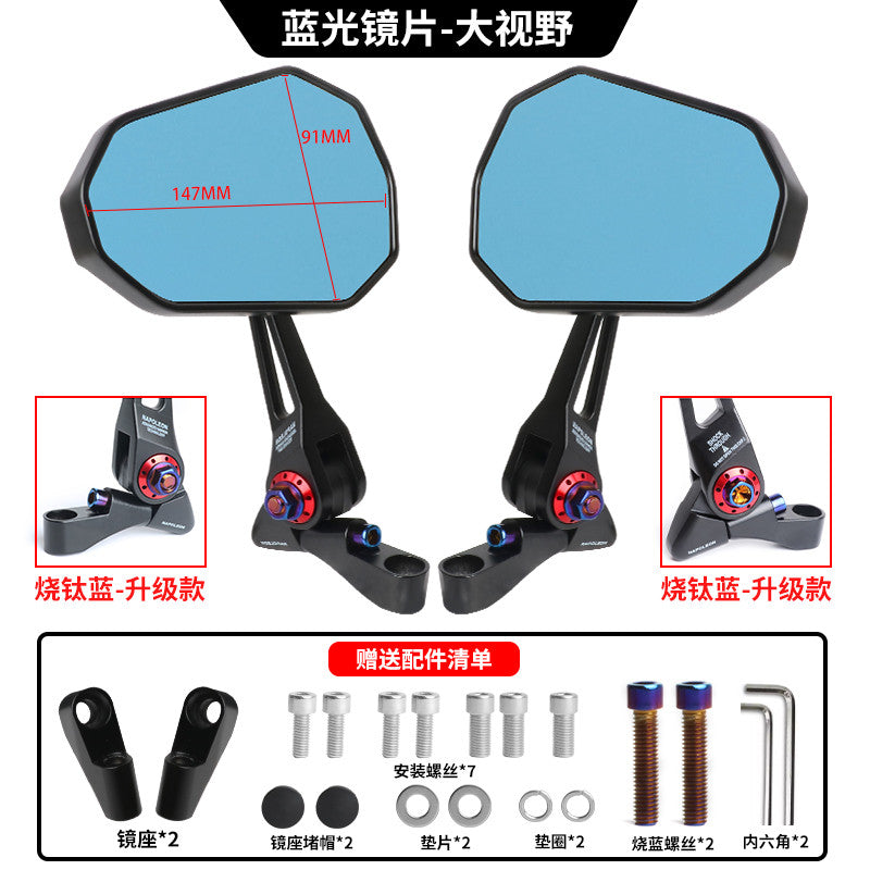 QJMOTOR FORTRESS 350 Motorcycle Modified AOS9 Universal Rearview Mirror Fort 350 Side Mirror