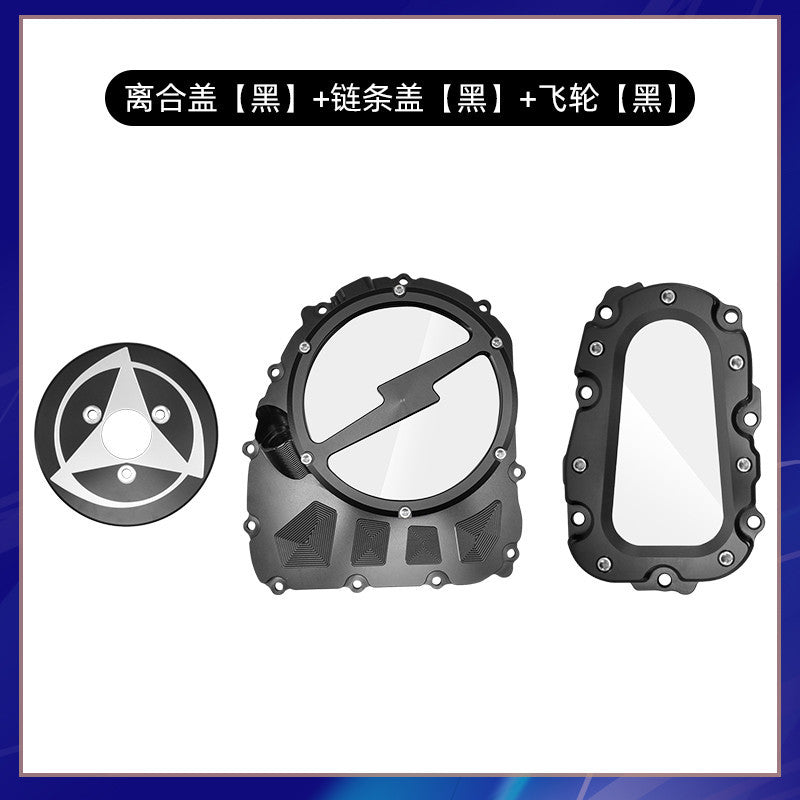 Benelli TNT600 QJMOTOR SRK600 Transparent Clutch Cover Modified Engine Cover Chain Side Cover