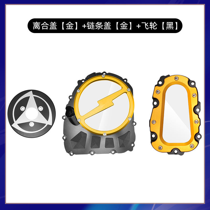 Benelli TNT600 QJMOTOR SRK600 Transparent Clutch Cover Modified Engine Cover Chain Side Cover