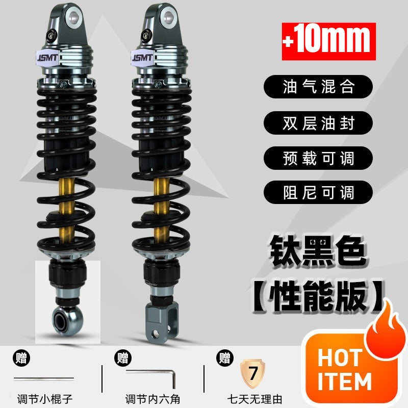 JSMT AVETA VANGUARD 250 +10mm Rear Shock Absorber Performance 3 Adjustable Preload Nitrogen Gas Can