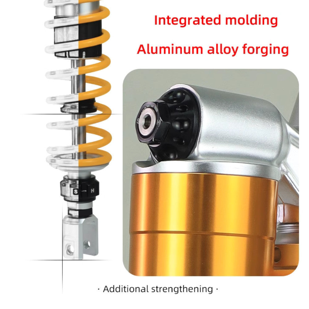 JSMT AVETA VANGUARD 250 +10mm Rear Shock Absorber Performance 3 Adjustable Preload Nitrogen Gas Can
