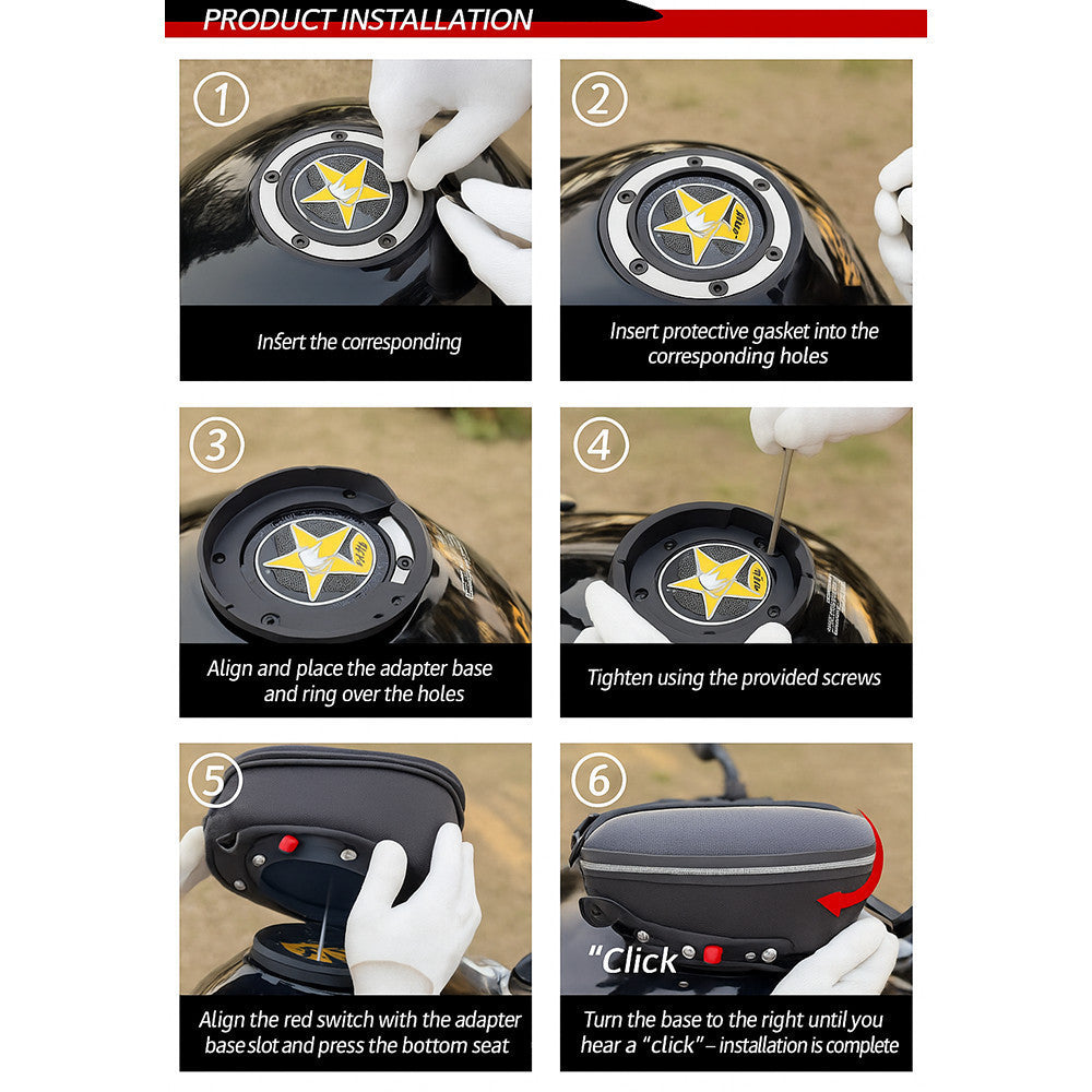 uglyBROS Fuel Tank Bag +CUCYMA LOCK Ducati Diavel Panigale Street Fighter Monster Multistrada