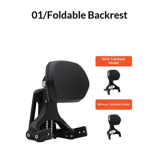 Backrest Canvas Bag Leather Side Bag Bumper Front Widened Pedal Folding for Benda 700 LFC PRO