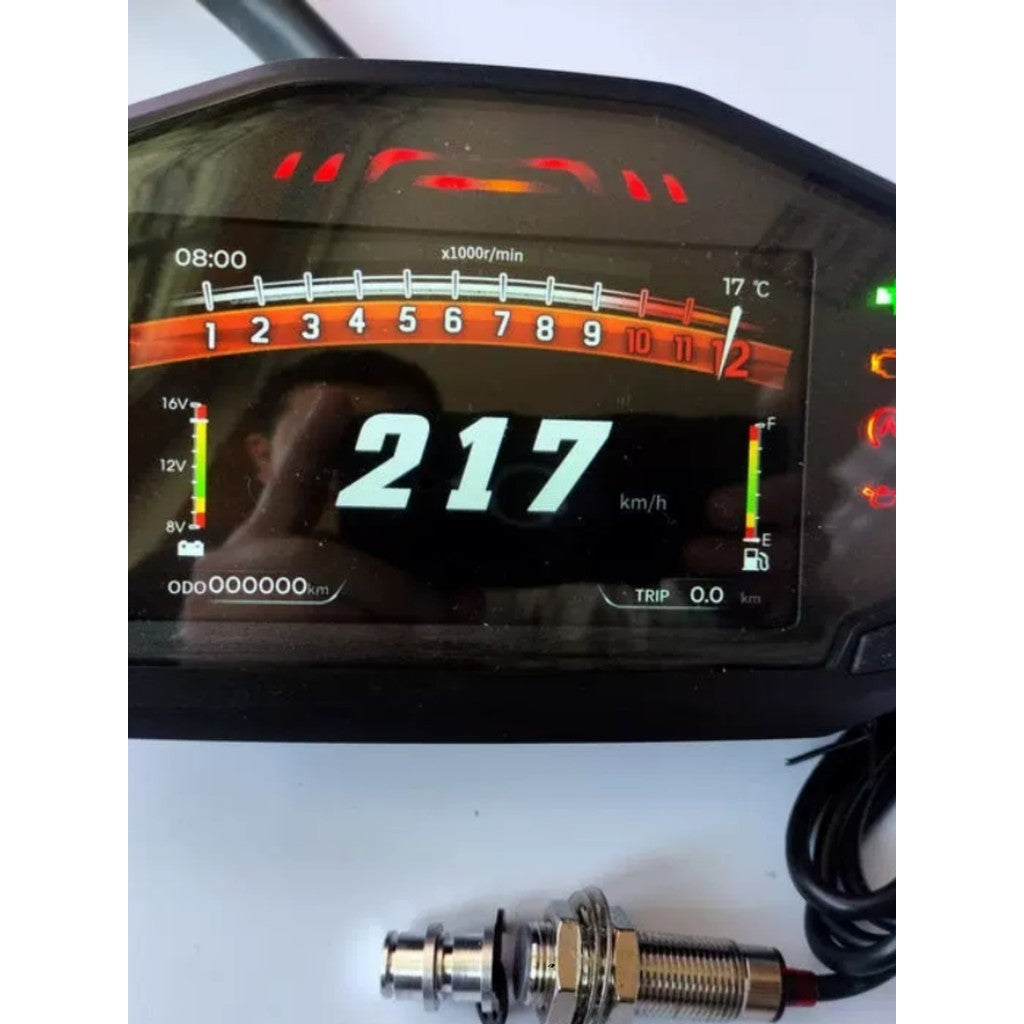 New Three-interface Full-color Tft Bluetooth Chinese English Universal Modified LCD Motorcycle Meter