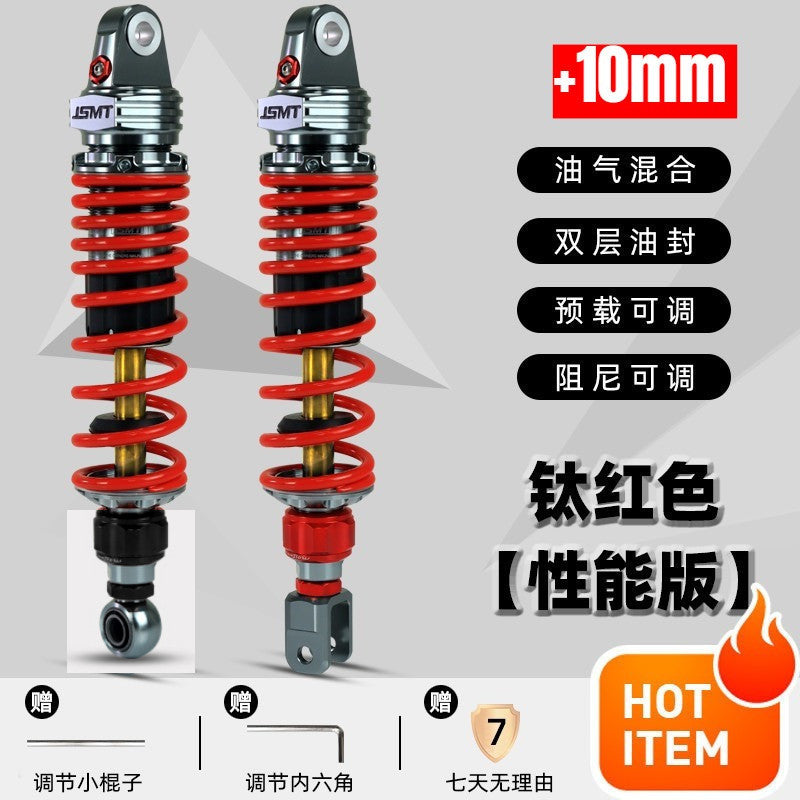 JSMT AVETA VANGUARD 250 +10mm Rear Shock Absorber Performance 3 Adjustable Preload Nitrogen Gas Can