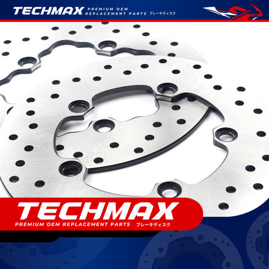 Techmax Brake Disc for Yamaha R1 R6 Mt10 Rear Brake Disc Brake Yamaha