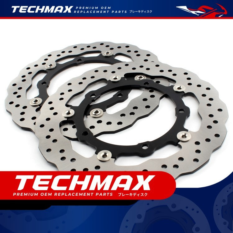 Techmax Brake Disc for Yamaha Mt07 XSR700 Tracer700 Tenere700 Front Brake Disc Front Brake Disc