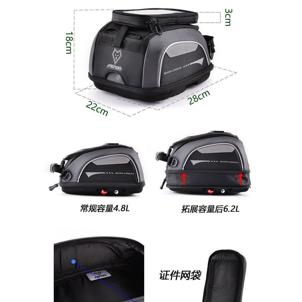 CUCYMA Motorcycle Quick-release Fuel Tank Bag Suitable KAWASAKI Ninja400 650 Z400 Z650 RS
