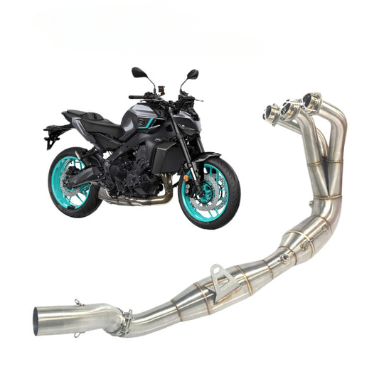 YAMAHA MT09 V4 2024+ Motorcycle Exhaust Front Header Pipe Full System Stainless Steel for Universal 51mm Muffler