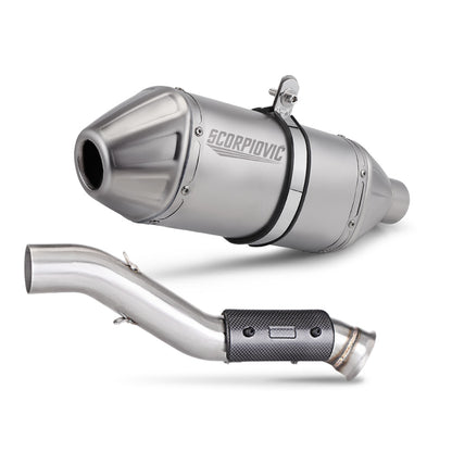 CFMOTO 800MT Exhaust KTM 790ADV AKRAPOVIC Plug n Play Motorcycle Exhaust Muffler Mid Pipe Link Pipe