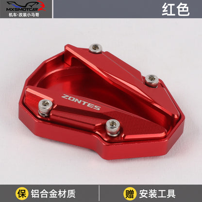Zontes 368G Hi Low Version Anti-slip Side Stand Plate Kick Stand Extension Side Stand Parking Block