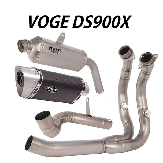 VOGE DS900X Motorcycle Titanium Exhaust Pipe Full System Exhaust for VOGE DS900X Exhaust System
