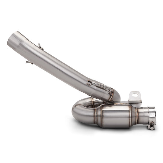 Kawasaki ZX10R Stainless Steel Spiral LInk Pipe Power Boom Motorcycle Exhaust Pipe 2009-2020