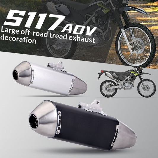 Motorcycle Modified Off-road Exhaust Pipe Stainless Steel Universal 51mm Muffler Motorcross