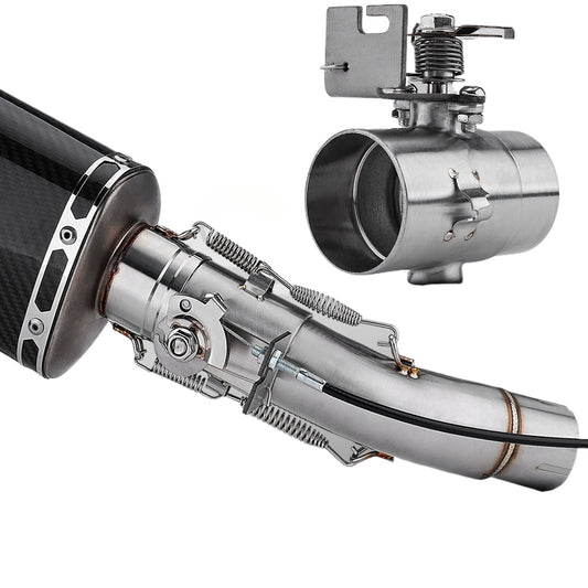 Exhaust Pipe Muffler Sound Controller Motorcycle Adjustable Cable Mechanical Valve 51mm