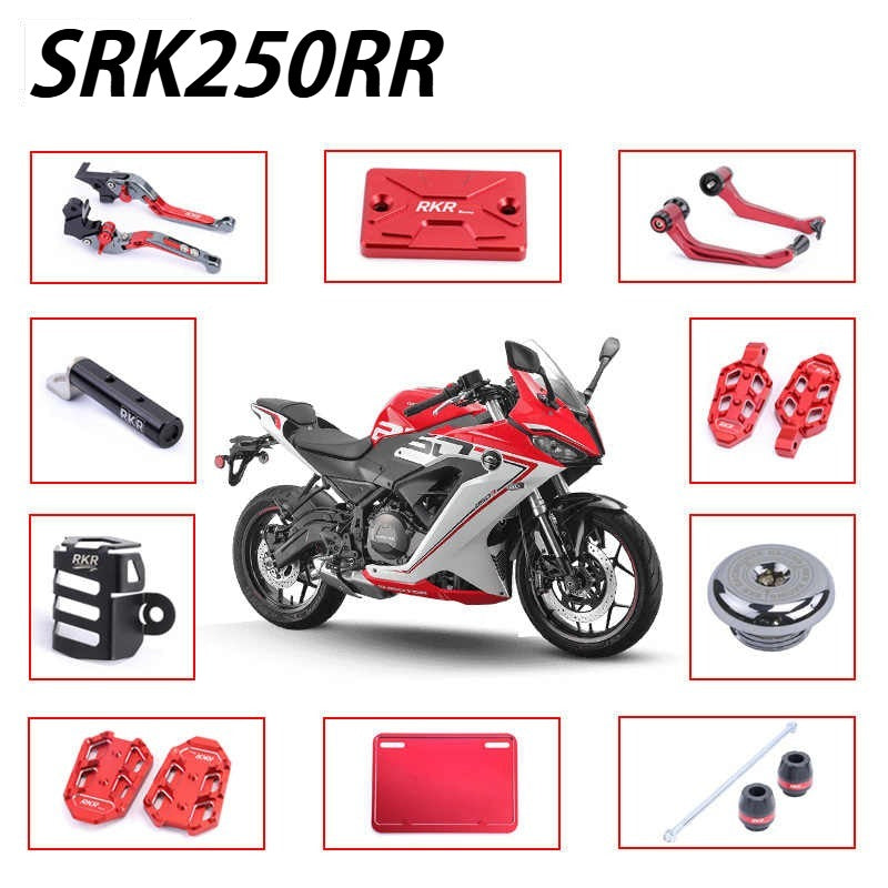 QJmotor SRK250RR Accessories Lever Guard Handlebar Guard Pedal Body Slider Engine Oil Dipstick Nut