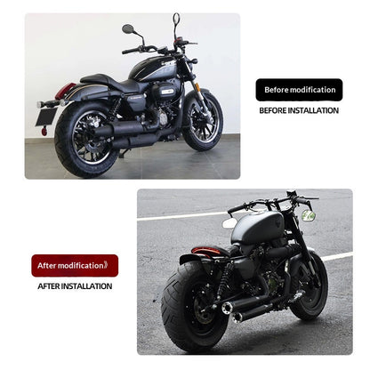 King Cobra Exhaust QJmotor SRV250 Modified Double Pipe Motorcycle Exhaust SRV250 AMT Full System