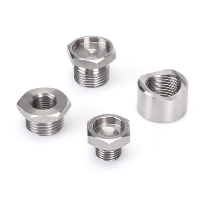 Stainless Steel Motorcycle Exhaust Nut Pipe Screw Oxygen O2 Sensor Port Oxygen Plug Base 12mm-18mm