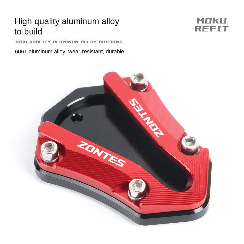 Zontes 368G Hi Low Seat Anti-slip Side Stand Plate Kick Stand Extension Side Stand Enlarger Plate