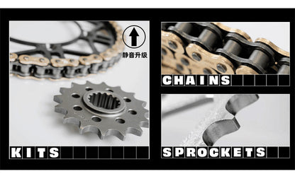 BENELLI Tnt25N Leoncino 250 Tnt25 Trk251 Chain Set Double Layer Silent Sprocket Chain Set