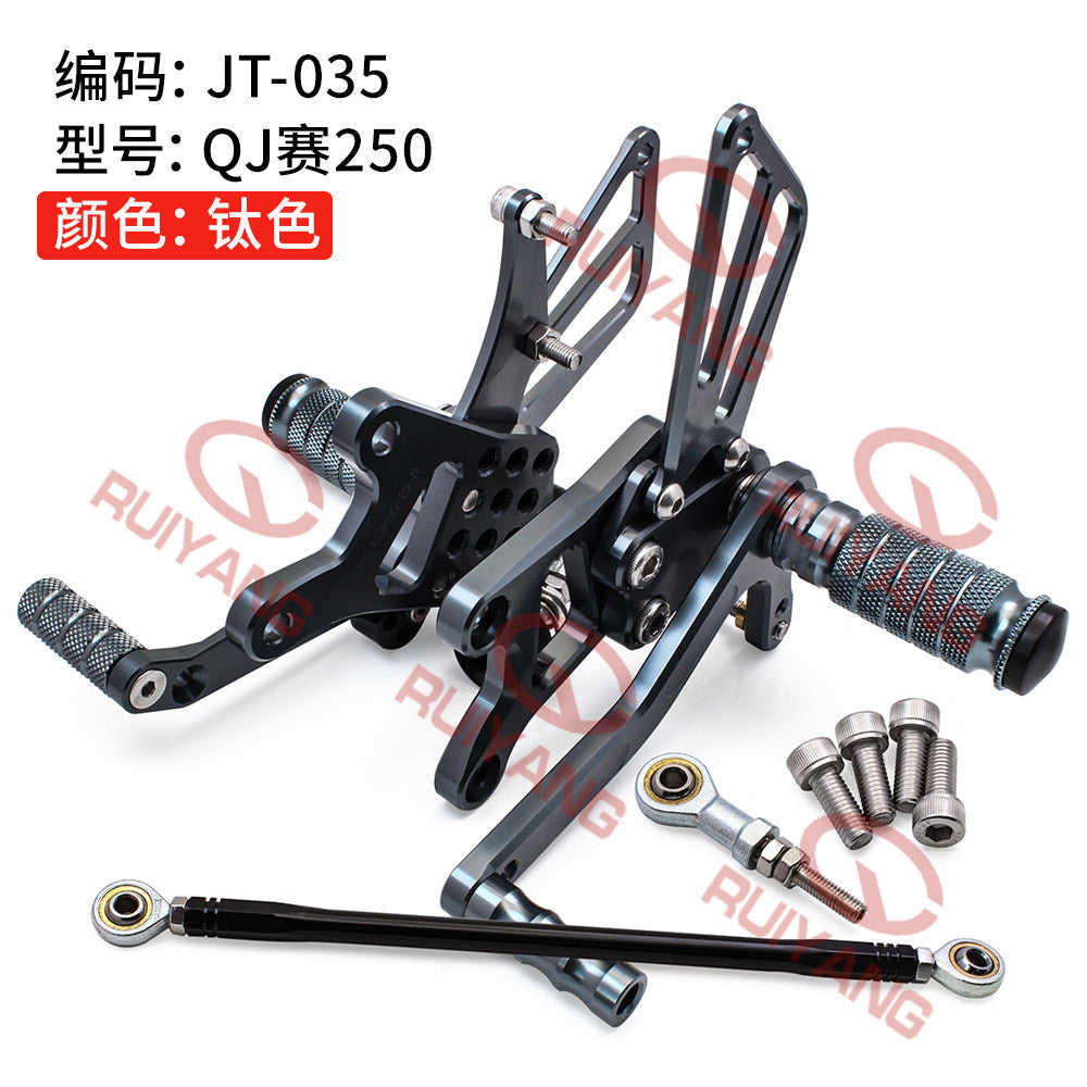 Qjmotor SRK250R Racing Footrest Bike Upgrade Footrest Rear Set Gear Pedal Assembly Accessory