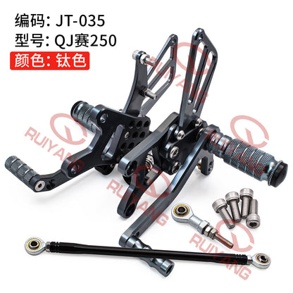 Qjmotor SRK250R Racing Footrest Bike Upgrade Footrest Rear Set Gear Pedal Assembly Accessory