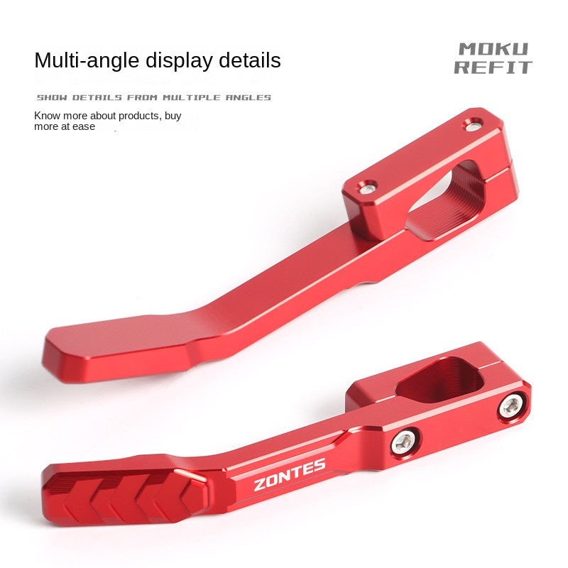 Zontes 368G Hi Low Seat Anti-slip Side Stand Plate Kick Stand Extension Side Stand Enlarger Plate