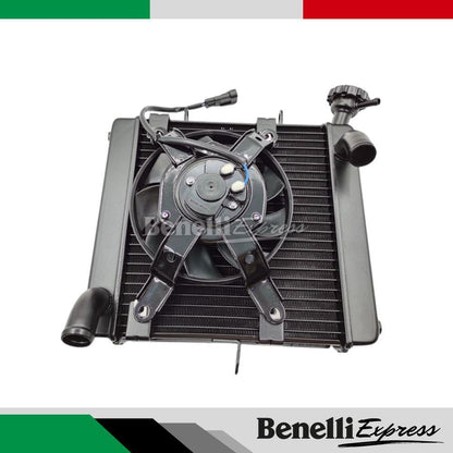 Motorcycle Benelli Leoncino 500 Water Tank Fan Cooling Box Radiator Assembly Motorcycle Spare Parts