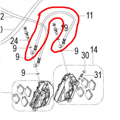 BENELLI Leoncino 500 Spare Parts 1 Chain Shield Block Meter Brake Hose Signal Gasket Fuel Injector Footrest Tank Cover