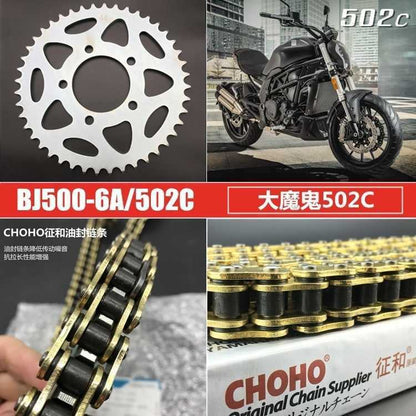 Benelli Tnt600 Srk600 Tnt300 249s SRV250 Tnt25 Tnt135 Trk251 Trk502 752s 502c 150s Leoncino Imepriale Chain Set Sprocket