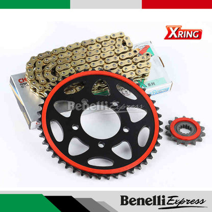 Benelli Tnt600 Srk600 Tnt300 249s SRV250 Tnt25 Tnt135 Trk251 Trk502 752s 502c 150s Leoncino Imepriale Chain Set Sprocket