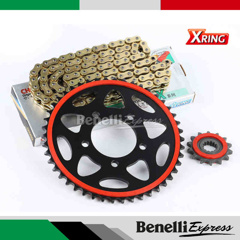 Benelli Tnt600 Srk600 Tnt300 249s SRV250 Tnt25 Tnt135 Trk251 Trk502 752s 502c 150s Leoncino Imepriale Chain Set Sprocket