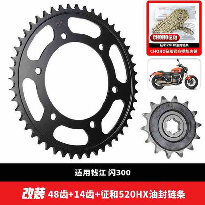 Benelli Tnt600 Srk600 Tnt300 249s SRV250 Tnt25 Tnt135 Trk251 Trk502 752s 502c 150s Leoncino Imepriale Chain Set Sprocket