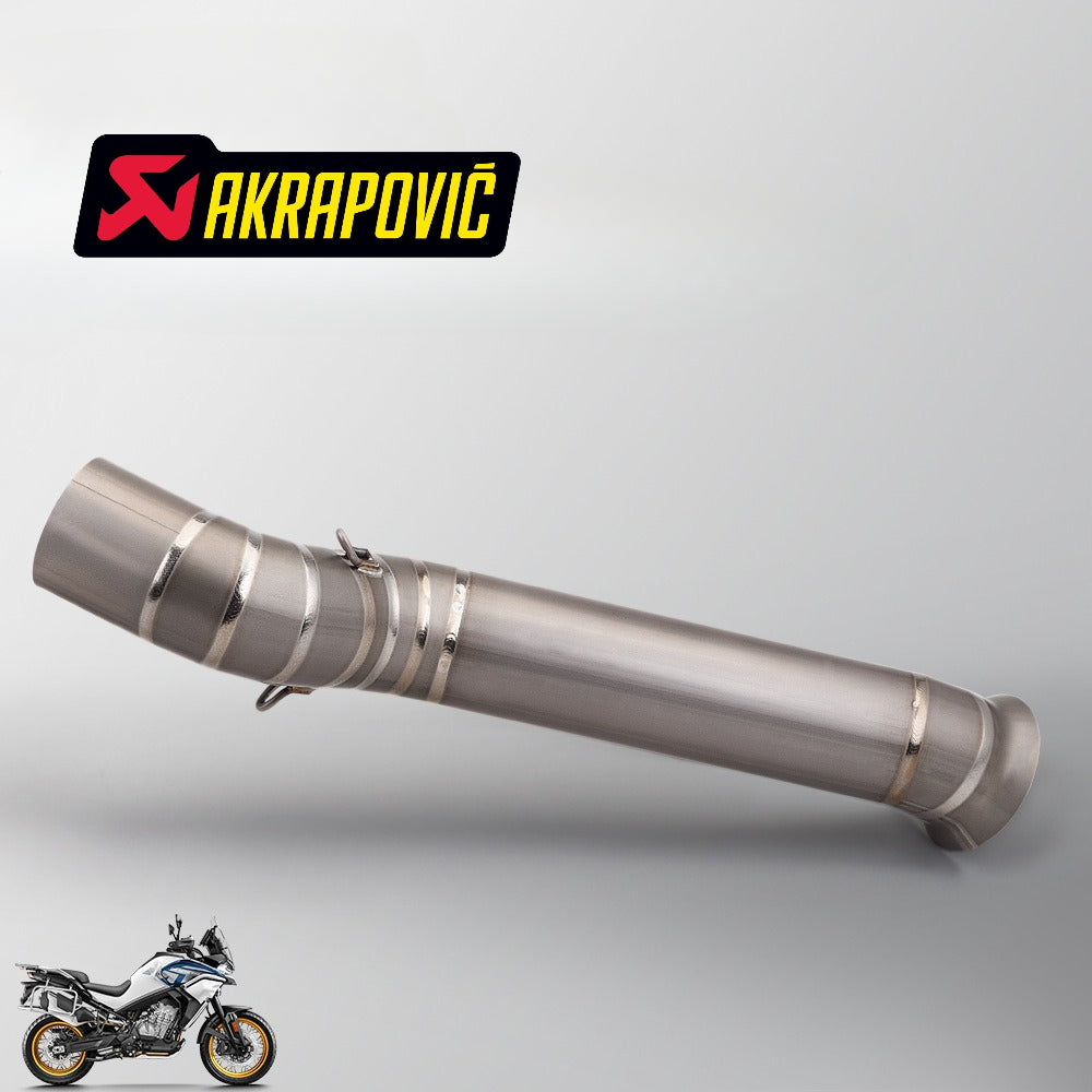 CFMOTO 800MT Exhaust KTM 790ADV AKRAPOVIC Plug n Play Motorcycle Exhaust Muffler Mid Pipe Link Pipe