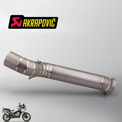 CFMOTO 800MT Exhaust KTM 790ADV AKRAPOVIC Plug n Play Motorcycle Exhaust Muffler Mid Pipe Link Pipe