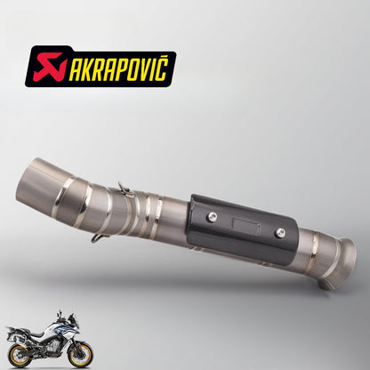 CFMOTO 800MT Exhaust KTM 790ADV AKRAPOVIC Plug n Play Motorcycle Exhaust Muffler Mid Pipe Link Pipe